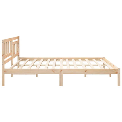 Sängyn runko päätyllä Ruskea 6FT Super King Size Täysi mänty