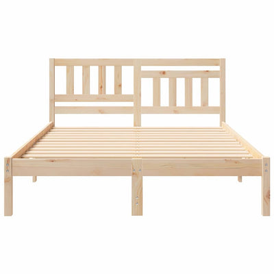 Sängyn runko päätyllä Ruskea 4FT Small Double Täysi mänty