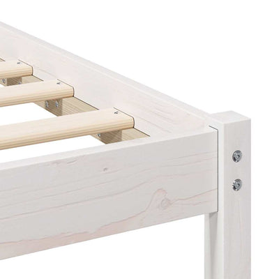 Sängyn runko päätyllä Valkoinen 4FT Small Double Täysi mänty