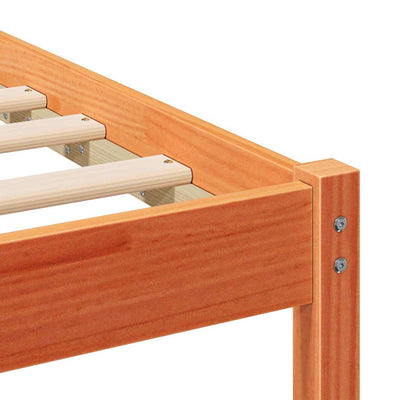 Vahanruskea sängyn runko päätyllä Simica 4FT Small Double (mänty)