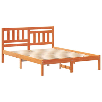 Sängyn runko päätyllä Vahanruskea 4FT Small Double Täysi mänty