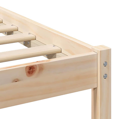 Ruskea sängyn runko päätyllä Koroknai 3FT Single (mänty)