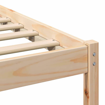 Sängyn runko päätyllä Ruskea 5FT King Size Täysi mänty
