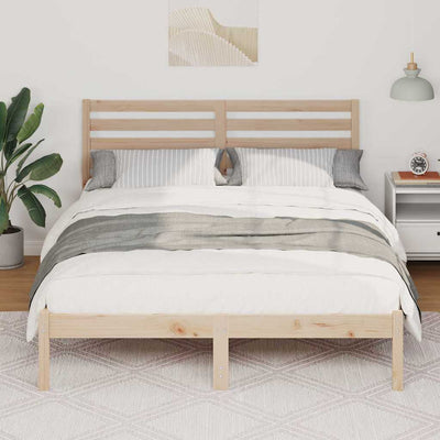Sängyn runko päätyllä Ruskea 4FT Small Double Täysi mänty