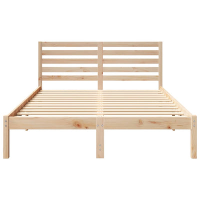 Sängyn runko päätyllä Ruskea 4FT Small Double Täysi mänty