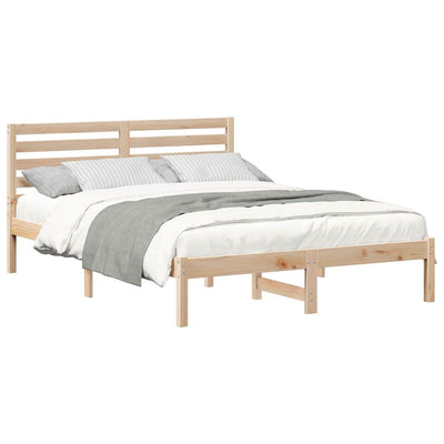 Sängyn runko päätyllä Ruskea 4FT Small Double Täysi mänty