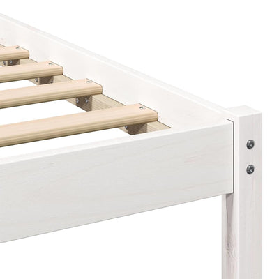 Sängyn runko päätyllä Valkoinen 4FT Small Double Täysi mänty