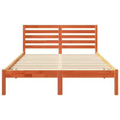 Sängyn runko päätyllä Vahanruskea 4FT Small Double Täysi mänty