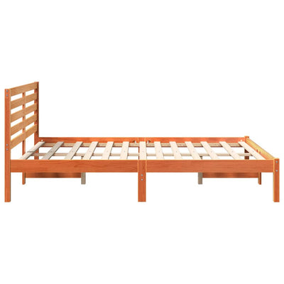 Sängyn runko päätyllä Vahanruskea 4FT Small Double Täysi mänty