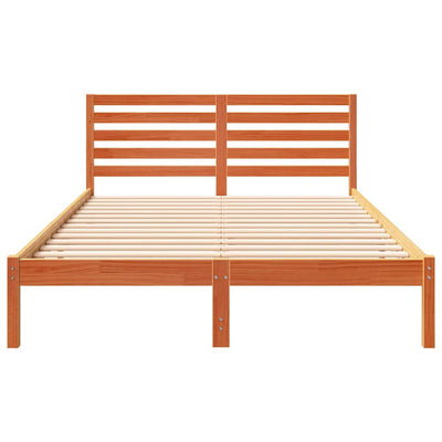 Vahanruskea sängyn runko päätyllä Zsombor 140x210cm (mänty)