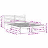 Ruskea sängyn runko päätyllä Codolban 160x210cm (mänty)