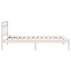 100 x 200 cm sängyn runko valkoisena, massiivista mäntyä