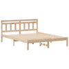 Massiivinen mänty sängyn runko, ruskea, 5FT King Size