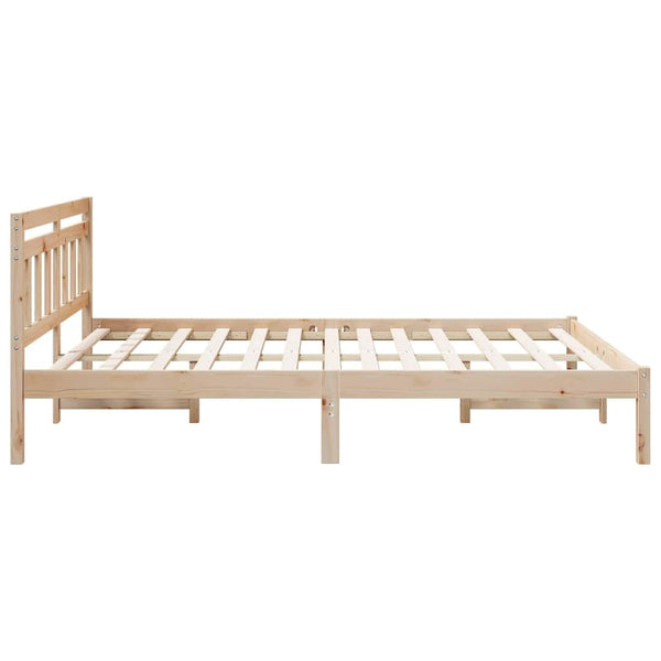Massiivinen mänty sängyn runko, ruskea, 5FT King Size