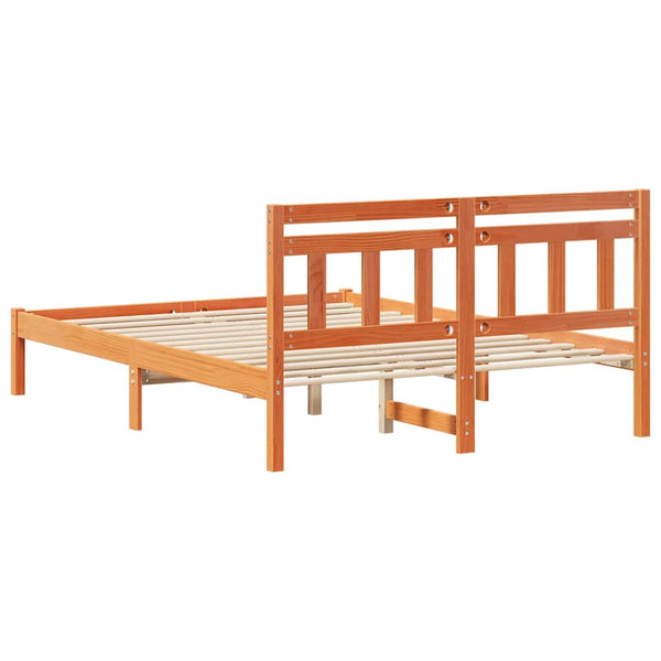 Massiivinen mänty 4FT Small Double sängyn runko Ruskea