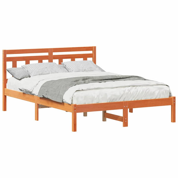 Massiivinen mänty 4FT Small Double sängyn runko Ruskea