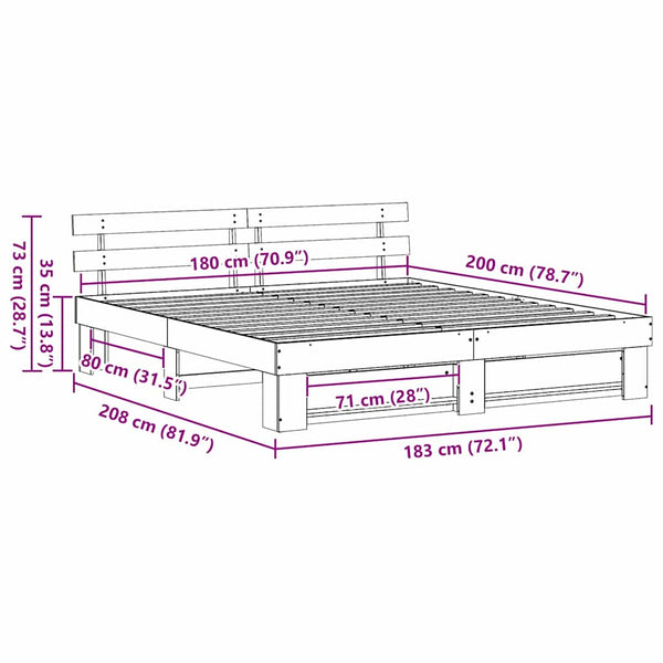Sängyn runko 6FT Super King Size