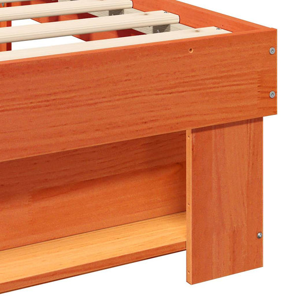 3FT Single ruskea pääty sängyn runko massiivisesta männystä