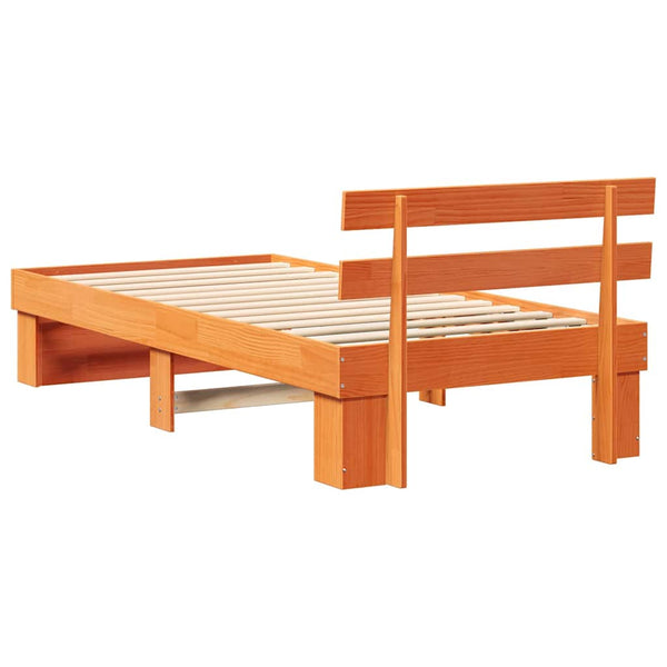 Vaha ruskea 2FT6 Small Single Massiivinen mänty sängyn runko