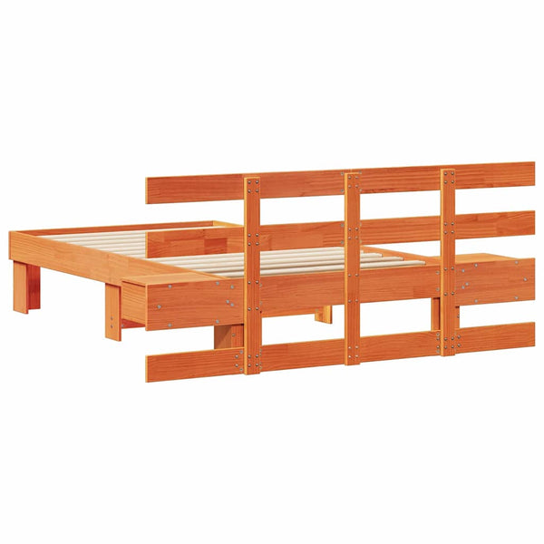 Vaha ruskea 2FT6 Small Single sängyn runko Massiivinen mänty