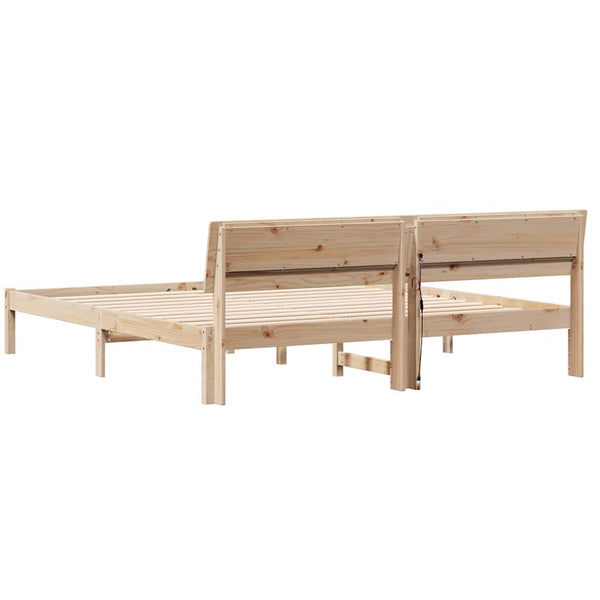 Ruskea 6FT Super King Size sängyn runko Massiivinen mänty