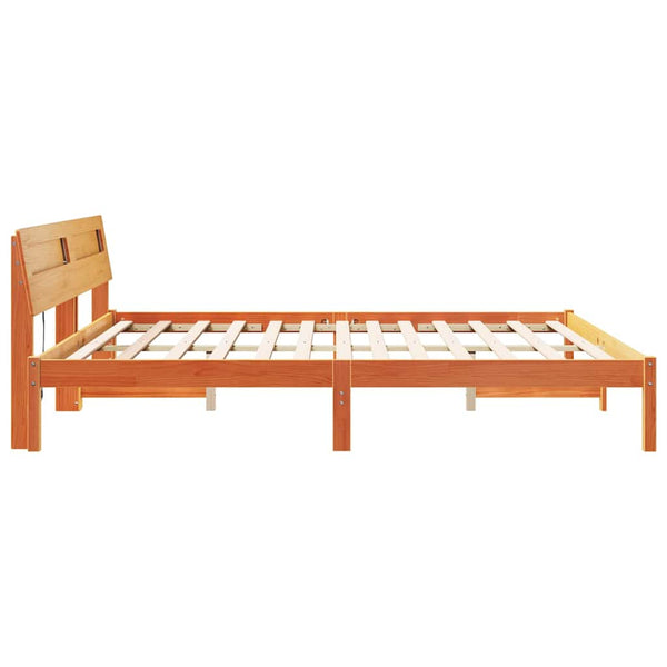 Sängyn runko Vaha ruskea massiivinen mänty 6FT Super King Size