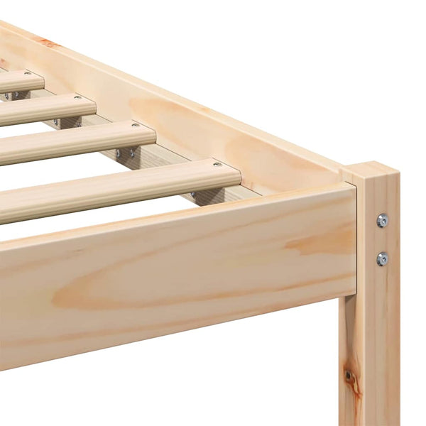 Massiivinen mänty sängyn runko päätyllä Ruskea 5FT King Size