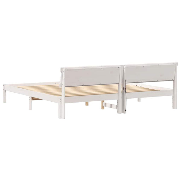 Massiivinen mänty sängyn runko 6FT Valkoinen Super King Size