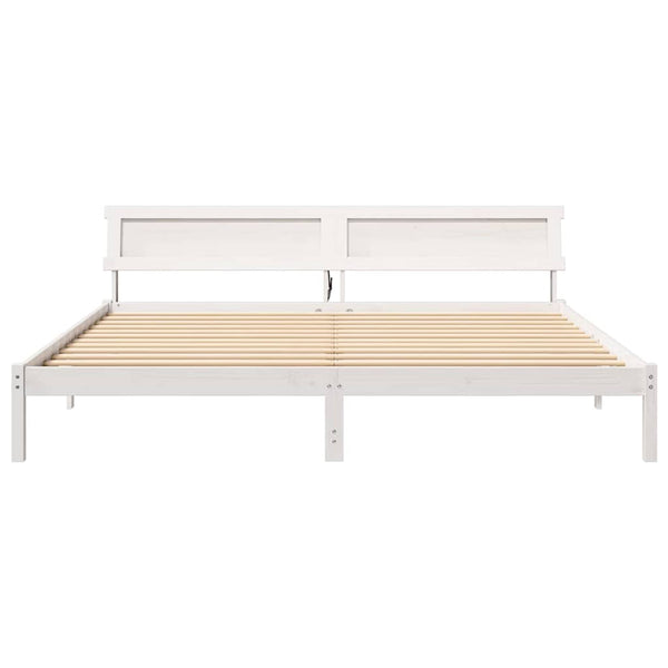 Massiivinen mänty sängyn runko 6FT Valkoinen Super King Size