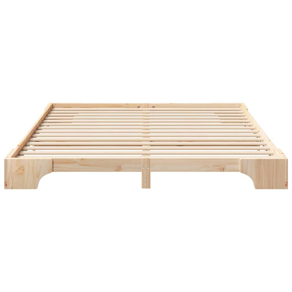 Massiivinen mänty Ruskea sängyn runko 200 x 210 cm