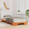 Sängyn runko 100 x 220 cm ruskeasta massiivimäntyisestä
