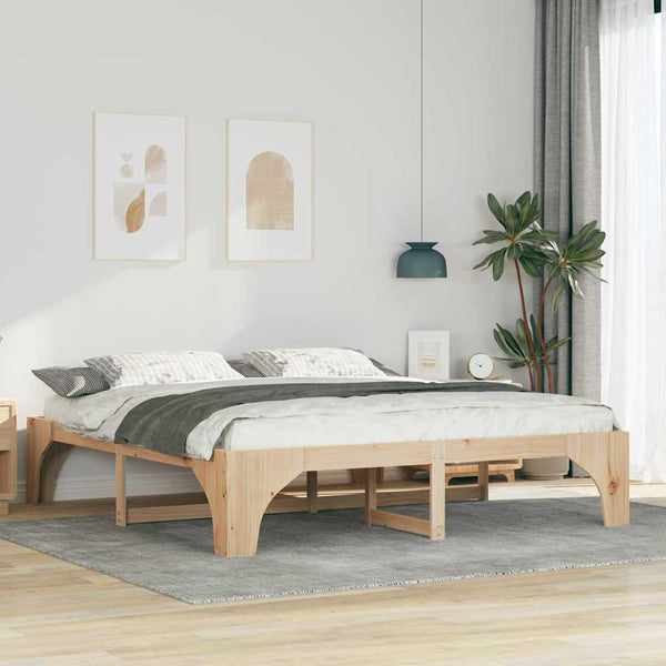 Sängyn runko Massiivinen mänty 6FT Super King Size Ruskea
