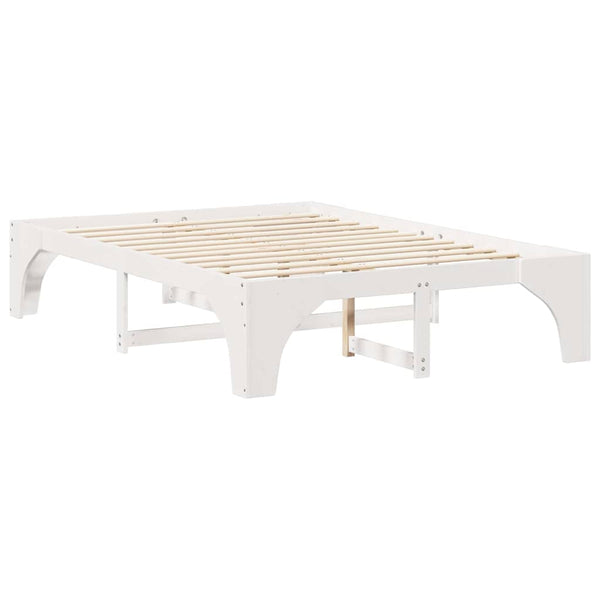 5FT King Size sängyn runko valkoisesta massiivimännystä