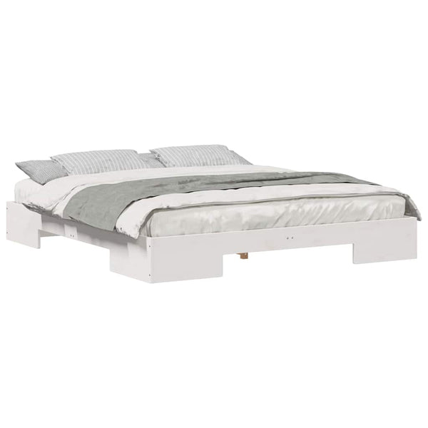 Lattiapunkka Super King Size 6FT Täysi mänty Valkoinen