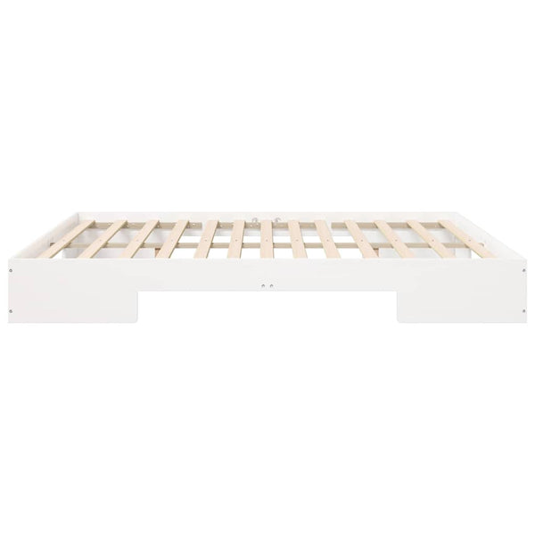 Lattiapunkka Super King Size 6FT Täysi mänty Valkoinen