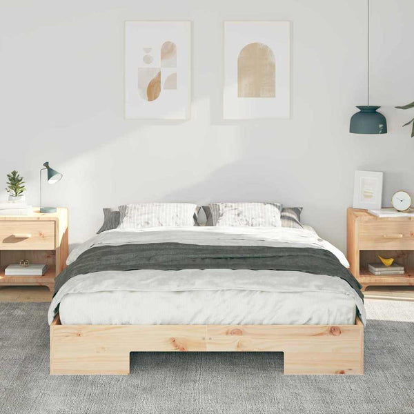 Ruskea 5FT King Size Lattiapunkka säilytystilassa täysmänty