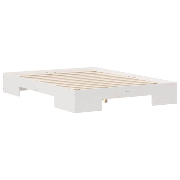 Lattiapunkka Valkoinen 4FT Small Double Täysi mänty