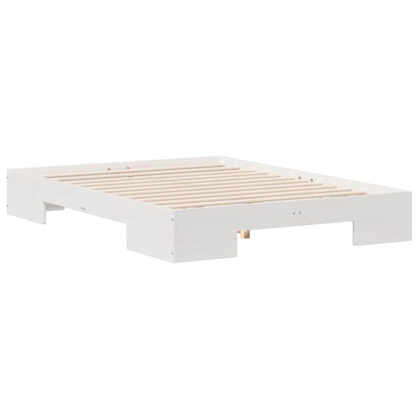 Lattiapunkka Valkoinen 4FT Small Double Täysi mänty