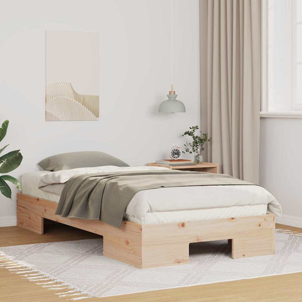 Lattiapunkka säilytystilassa Ruskea 100 x 200 cm Täysi mänty