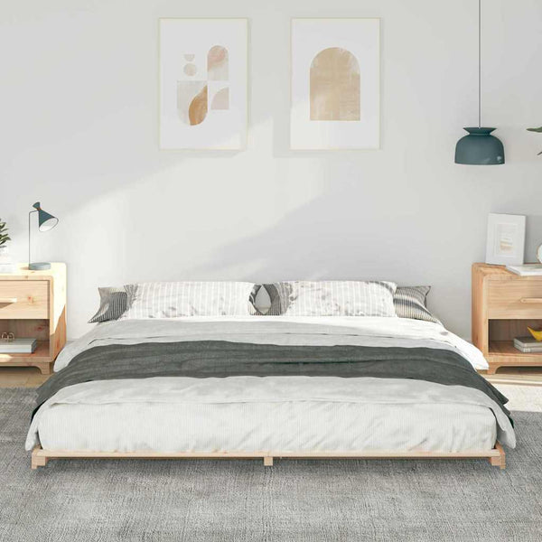 Sängyn runko Ruskea 6FT Super King Size Massiivinen mänty