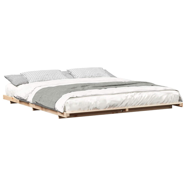 Sängyn runko Ruskea 6FT Super King Size Massiivinen mänty