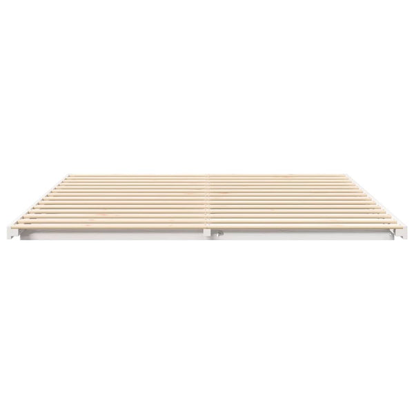 Valkoinen Lattiapunkka 6FT Super King Size Täysi mänty