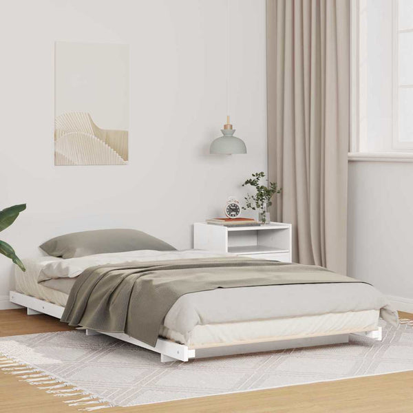Lattiapunkka Valkoinen 100 x 210 cm Täysi mänty