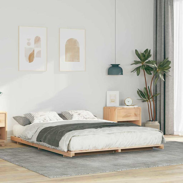 Sängyn runko Ruskea 160 x 210 cm Massiivinen mänty