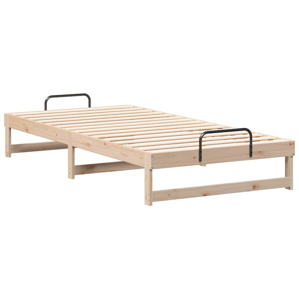 Sängyn runko massiivimännystä ruskea 100 x 210 cm