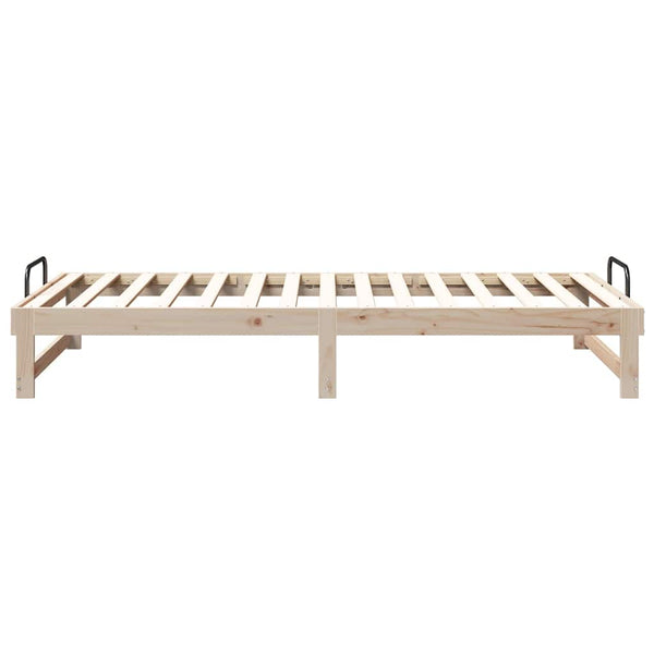 Sängyn runko massiivimännystä ruskea 100 x 210 cm