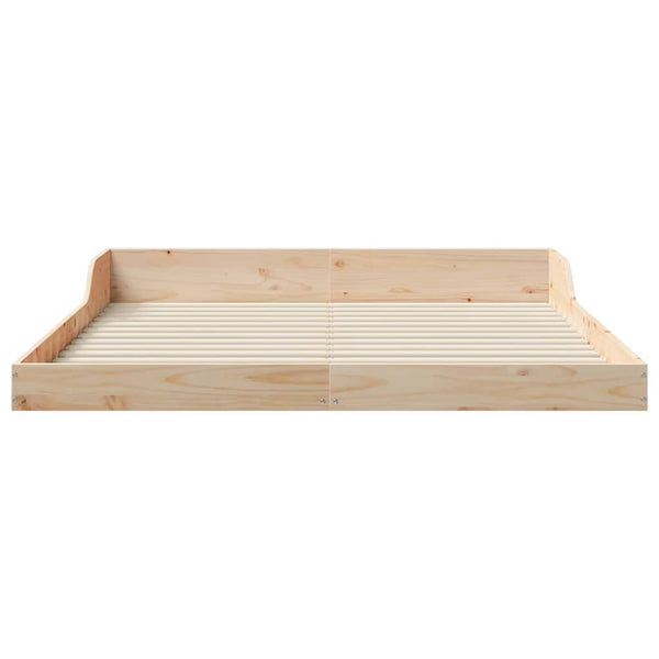 Ruskea sängyn runko 5FT King Size massiivinen mänty