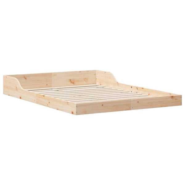 Ruskea sängyn runko 4FT Small Double Massiivinen mänty