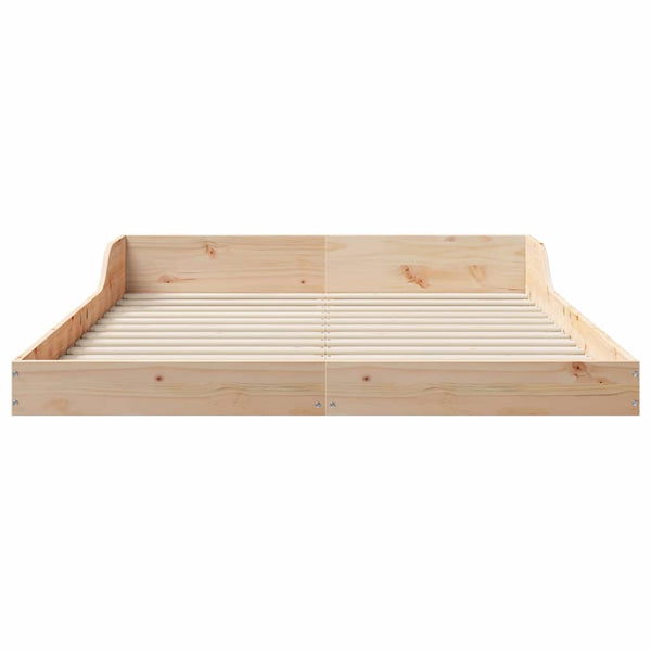 Ruskea sängyn runko 4FT Small Double Massiivinen mänty