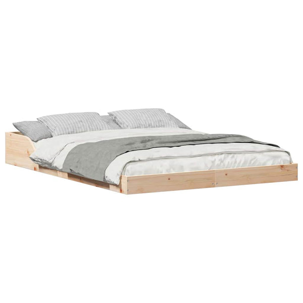 Ruskea sängyn runko 4FT Small Double Massiivinen mänty